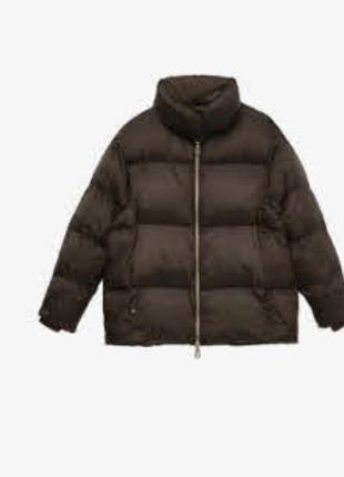 Оверсайз куртка пуфер massimo dutti s