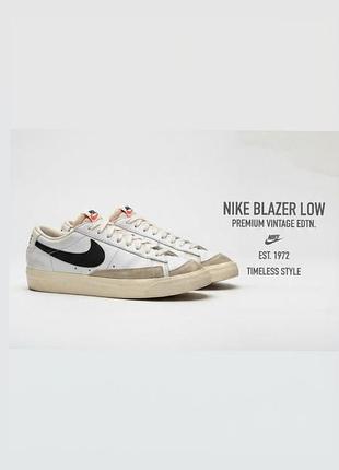🤍 кросівки nike blazer low vintage / оригінал / розмір 38.5 (устілка 24.5 см)