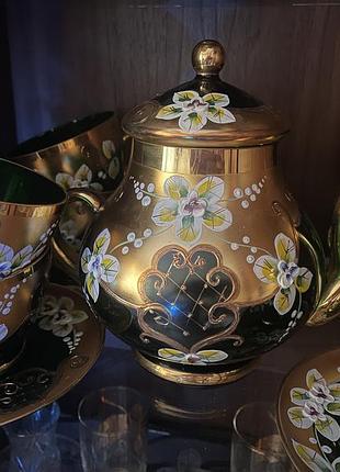 Сервис,сервис bogemia ,сервис из богемского стекла,богемское стекло,хрусталь,декор
