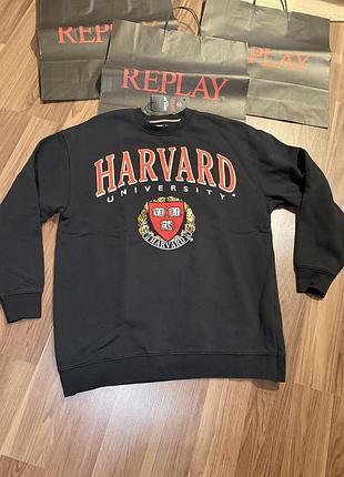 ⁠оверсайз світшот replay x harvard university (оригінал, розм. s/m)⁠