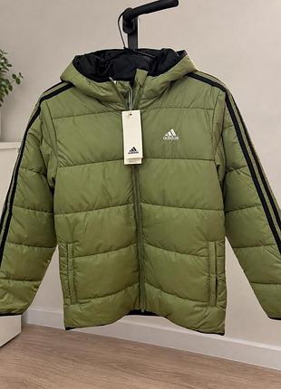 Куртка для підлітків adidas хакі, розмір 152 см