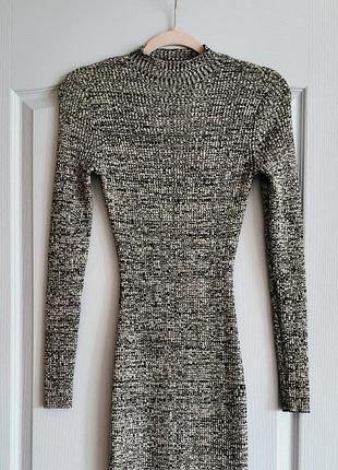 Женское  платье в рубчик р.м  h&amp;m 3