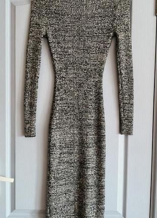 Женское  платье в рубчик р.м  h&amp;m 6