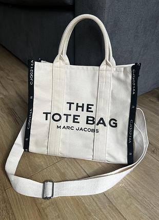 Сумка тоут the jaquard marc jacobs the tote bag жіноча текстильна сумка