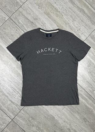 Hackett london heritage classic t-shirt gray size m футболка