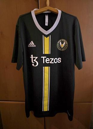 Чоловіча футболка team vitality x adidas кіберспортивна джерсі чорна