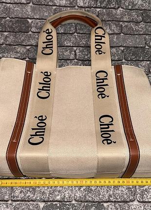 Сумка-тоут  chloé woody tote bag 9