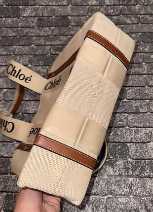 Сумка-тоут  chloé woody tote bag 6