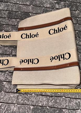 Сумка-тоут  chloé woody tote bag 8