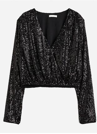 Жіноча укорочена блузка (кроп-топ)  бренду h&m