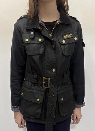Куртка жіноча barbour international ladies вощена чорна розмір 12