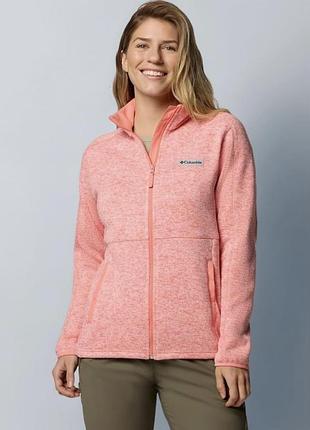 Новая женская флисовая толстовка columbia pacific point full zip hoodie