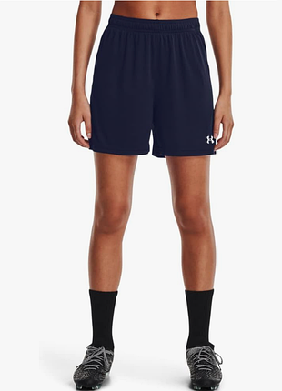 Жіночі спортивні шорти under armour golazo 3.0 shorts оригінал сині футбольні тренувальні шорти андер армор розмір s для бігу фітнесу