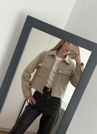 Куртка бомбер zara коротка куртка 3