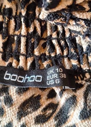 Женская блуза под леопард р.м. boohoo 9