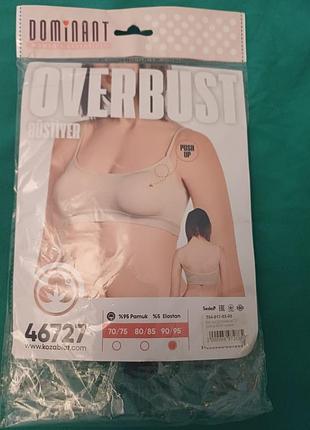 Заголовок: безшовний топ-бюстьє dominant 46727 overbust (ефект push-up), новий