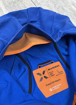 Mammut eisfeld softshell hybrid hooded jacket - softshell jacket blue size l куртка софтшел 7