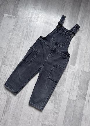 Детский джинсовый комбинезон zara