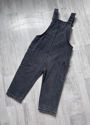 Детский джинсовый комбинезон zara 4