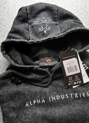 Alpha industries acid logo hoodie