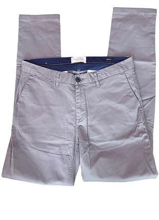 Чоловічі штани-чіноси scotch & soda stewart сірі w29/l32