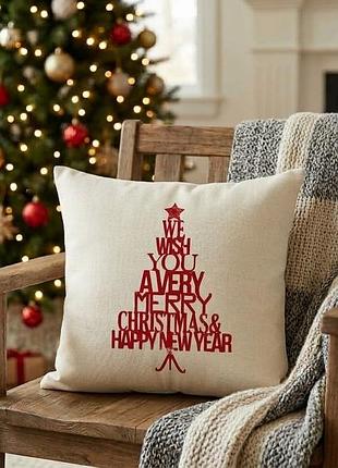 Наволочка декоративная merry christmas фирми h&m размер 40*40 см