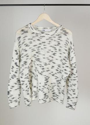 Свитер zara с шерстью и альпакой, s