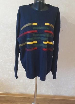 Шерстяной мужской свитер westbury (c&amp;a), размер xxxl - батал, шерсть woolmark