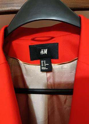 Класичний червоний піджак h&m 38 2