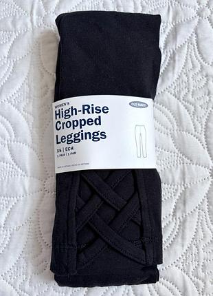 Вкорочені жіночі легінси з високою посадкою cropped high rise leggings xs