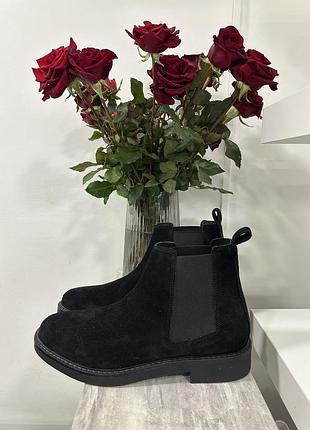 Замшеві напівчоботи zara 39, 2980 грн