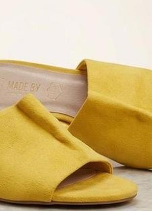 Босоніжки жіночі primark жовті, розмір 41, довжина устілки 27 см, замша