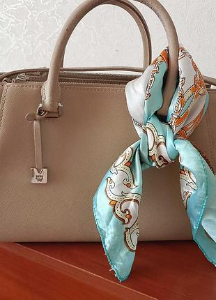 Сумка жіноча бежева шкіряна michael kors