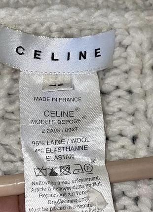 Вовняний вкорочений светр celine 8