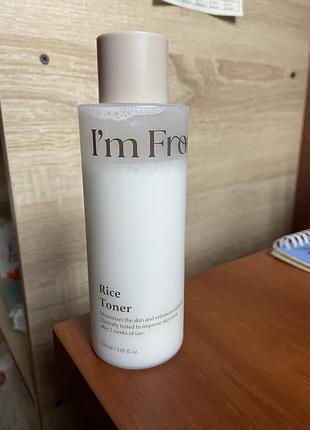 I’m from rice toner тонік для обличчя