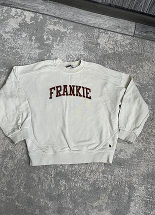 Світшот для дівчинки frankie спортивний, молочний