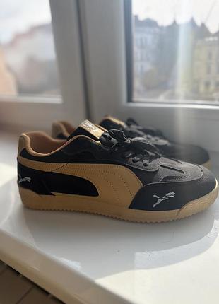 Кросівки чоловічі puma чорні з бежевим