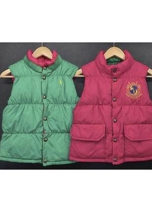 Polo ralph lauren дитяча жилетка, двустороння жилетка, жилет