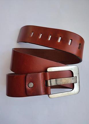 Шкіряний ремінь unicum , genuine leather  made in switzerland