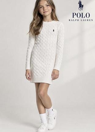 Polo ralph lauren дитяча туніка, светр туніка, вʼязана сукня