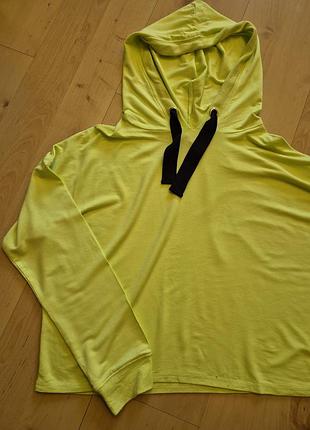 Яркое неоновое худи с капюшоном new look / m-l (вискоза)