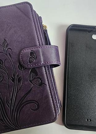 Чехол-книжка butterfly flower pattern