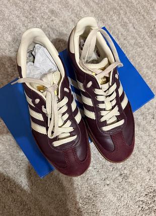 Кросівки adidas gazelle жіночі, бордові, 37.5-38