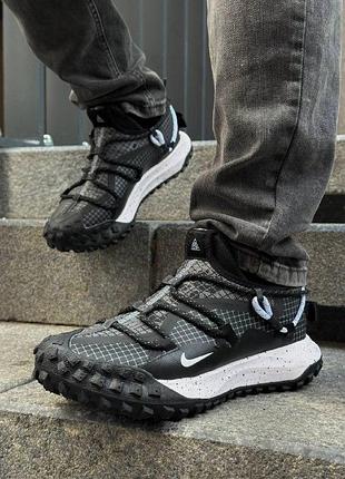 Кроссовки мужские acg mountain low gore tex black/white