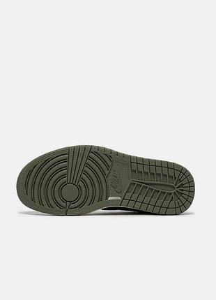 Кросівки jordan 1 low x travis scott olive🖤 4