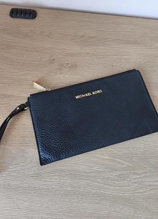 Кожаный кошелек, клатч michael kors