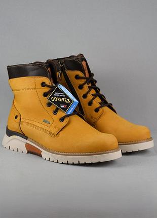Fretz men cooper BSDx gore-tex ботинки мужские зимние кожа мех непромокаемые песочные с молнией 40-41 р/26 см timeberland caterpillar ecco