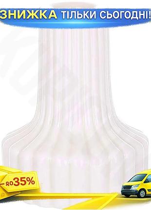 Ku набір керамічних свічників universal fit white candle 4 фігурних білих для свічок ø8 см висота 9.5 uni2l_k