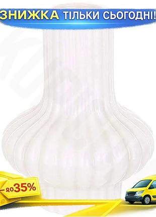 Ku набір керамічних свічників universal fit white candle 4 білих фігурних для свічок ø7,5 см висота 10 uni2l_k