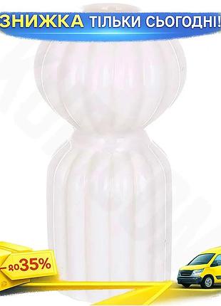 Ku набір керамічних свічників universal fit white candle 4 білих фігурних для свічок ø6,5 см висота 12 uni2l_k